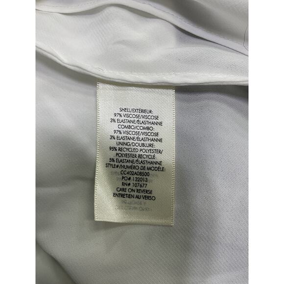 Alice + Olivia 'Rosa' White Satin Handkerchief Slip Dress Size 4 - Picture 5 of 5